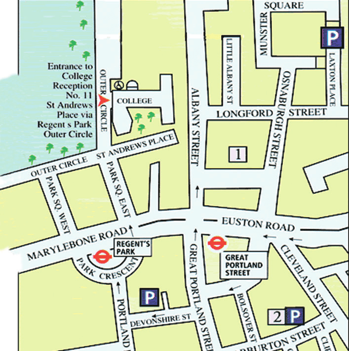 Royal College of Physicians location map